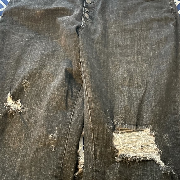 Judy Blue Denim - Judy Blue Distressed Jeans Button-Fly Jeans 22W